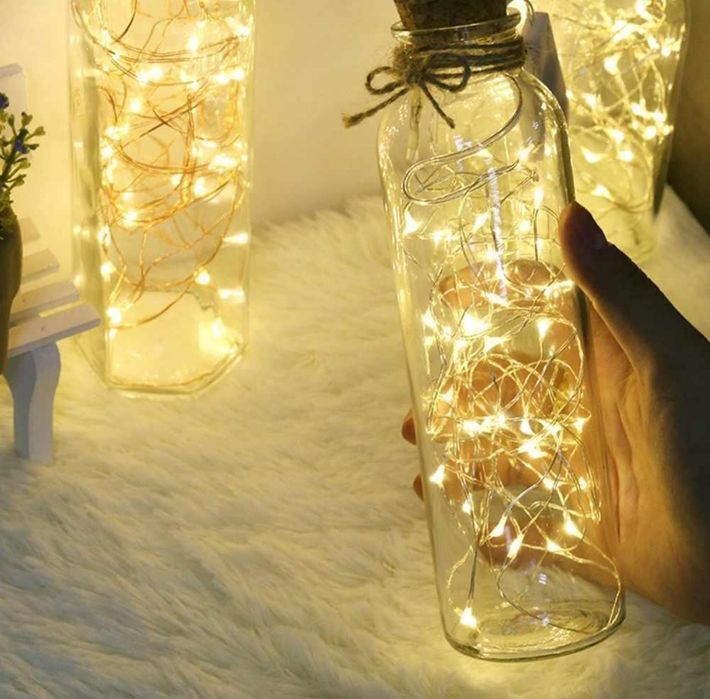 Гірлянда нитка "крапля роси" (LED) 100 ламп 10 м