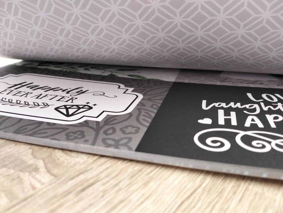Nowy komplet papierów do scrapbookingu Ślub