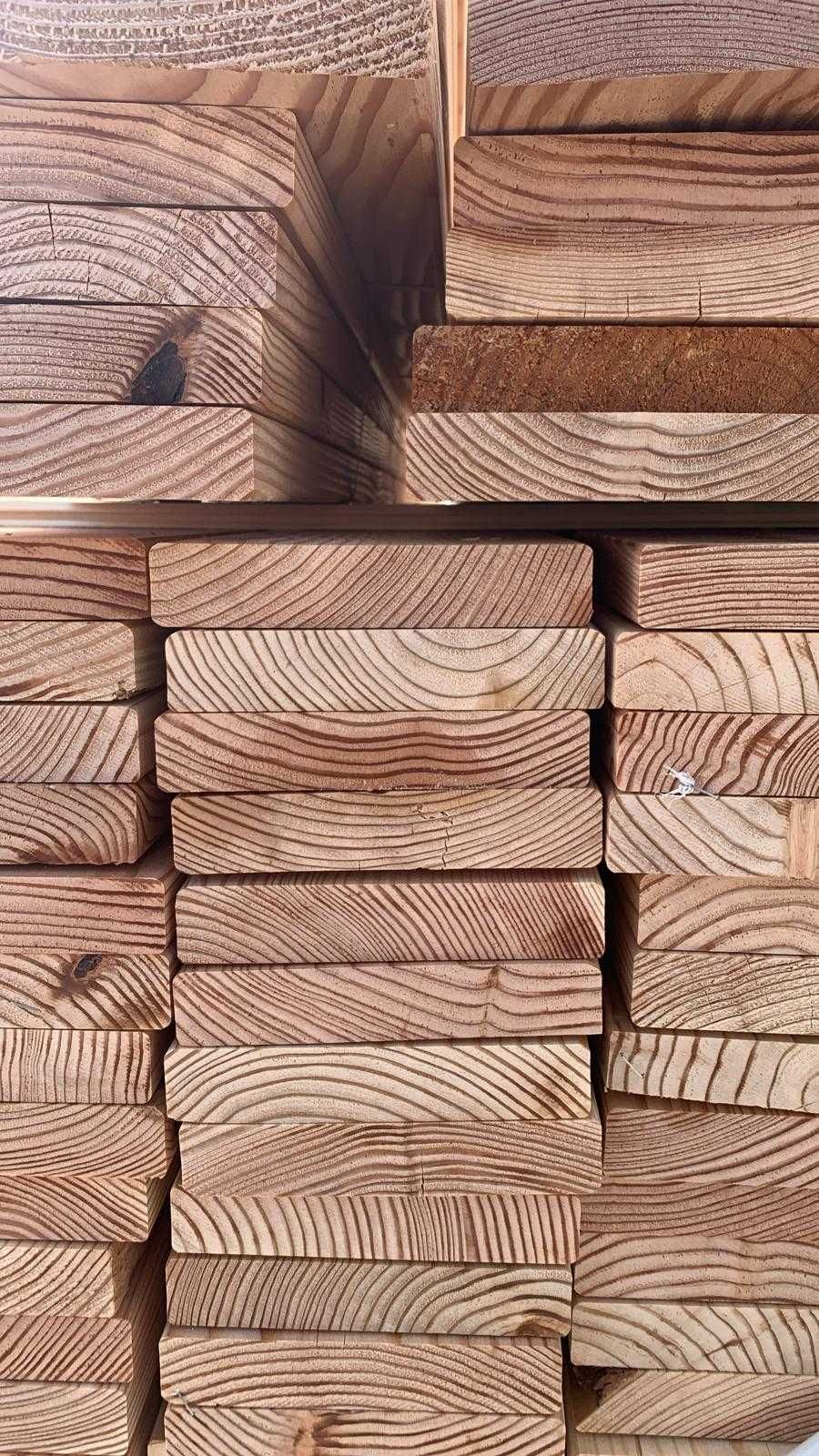 Deski tarasowe modrzew syberyjski 28x150mm ryflowana i gładka