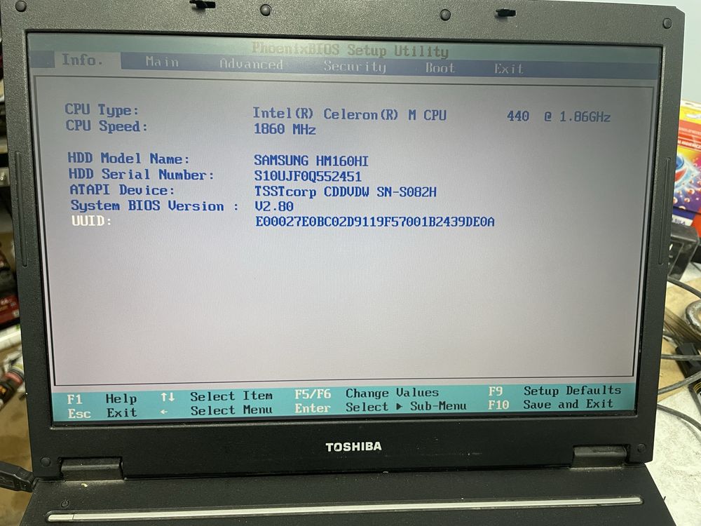 Laptop Toshiba L30-10X
