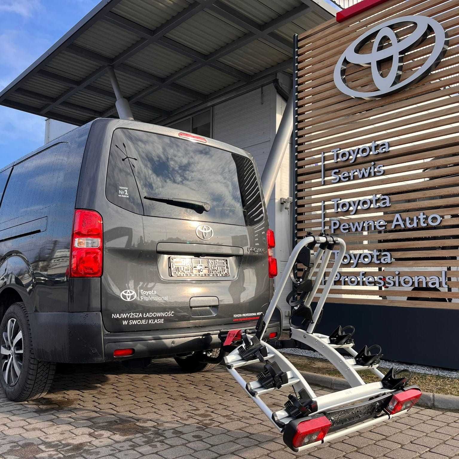 Bagażnik na elektryki  do Busa na 3, 4 rowery - Toyota Proace Verso