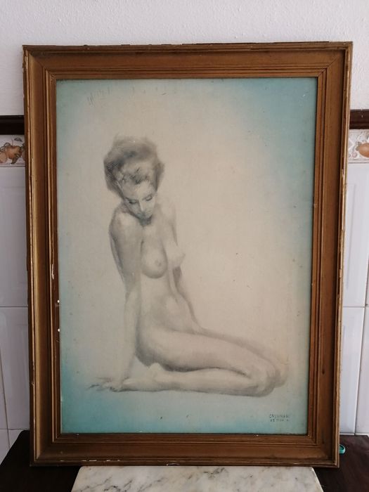 quadro em litografia assinado