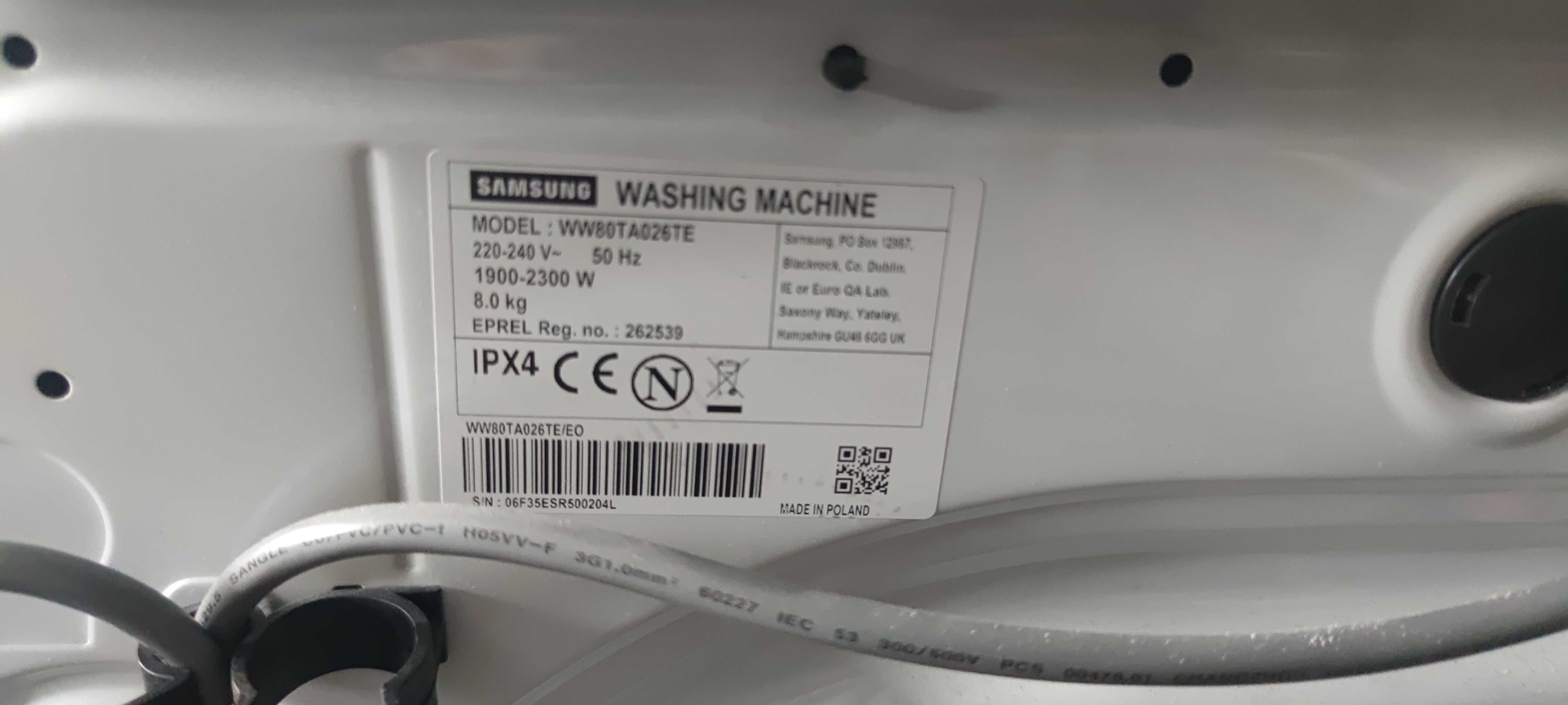 Pralka Samsung 8kg