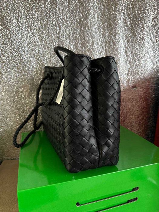 Сумка-тоут Bottega Veneta Andiamo з чорної шкіри.Сумка Ботега.ЛЮКС