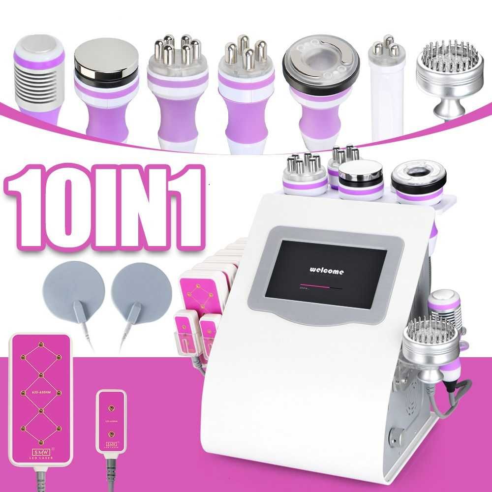 Maquina Pink 10 in1 Lipo Laser + Cavitação RF Corporal+ RF Rosto+Vácuo