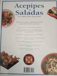 Livro de receitas de acepipes e saladas