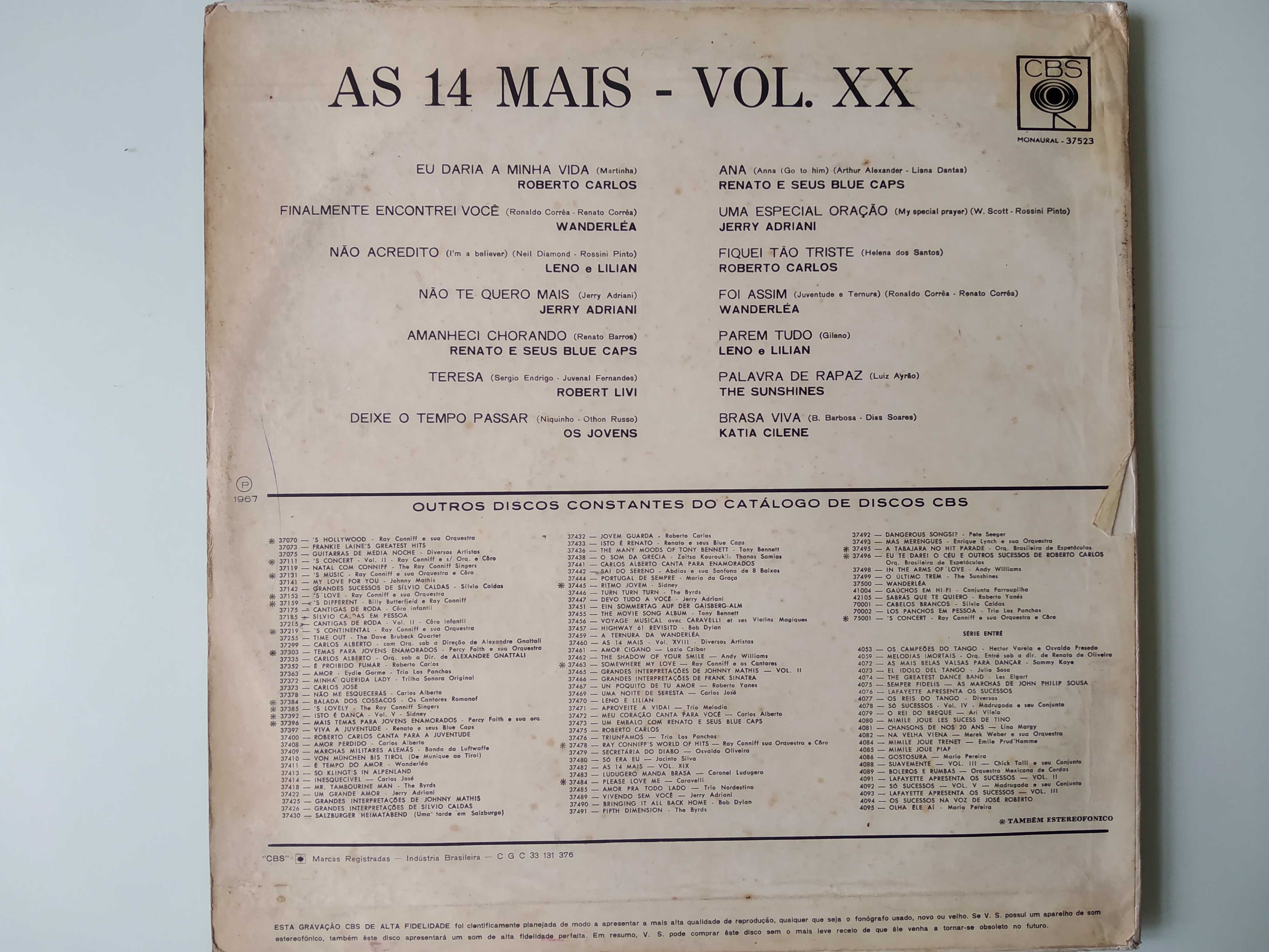 Discos Vinil Júlio Iglesias e Vários Brasileiros