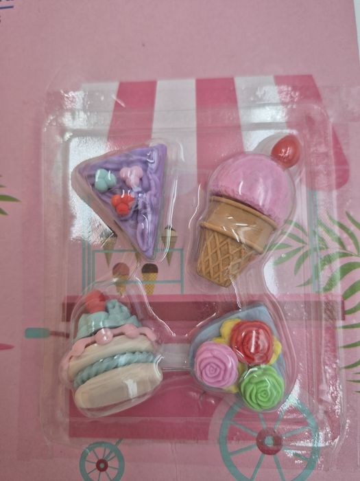 Zestaw 4 gumek do ścierania mazania kayet kolorowy kramik