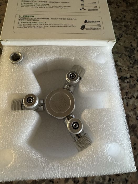 Splitter 3 vias para co2