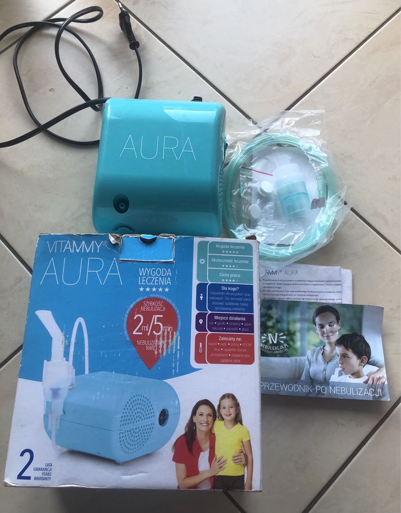Zestaw do nebulizacji z inhalatorem Aura