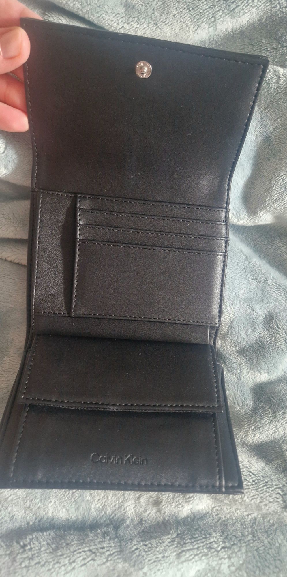 Calvin Klein portfel daily medium trifold, czarny