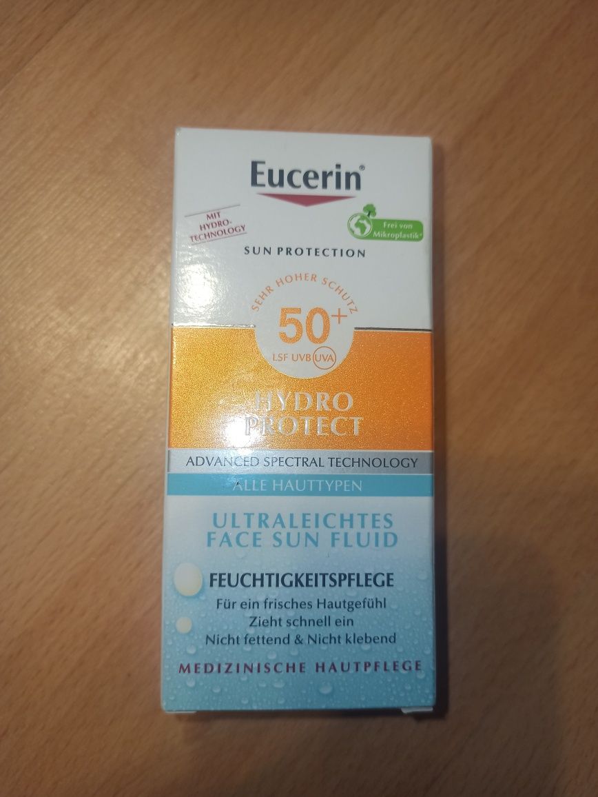 Eucerin Sun Hydro Protect SPF 50+ Ultralekki fluid 50 ml nawilżający
E