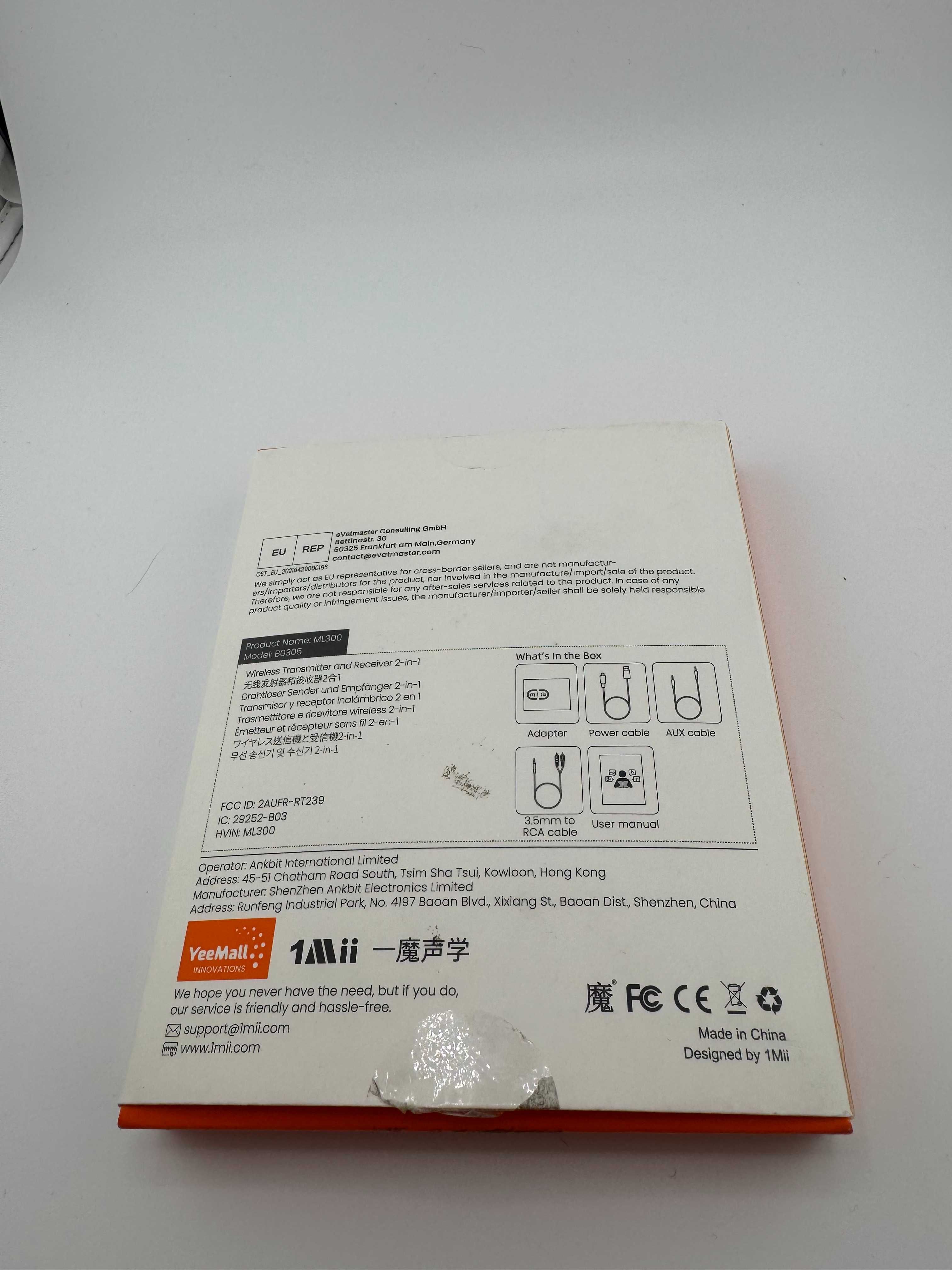 Nadajnik Odbiornik Bluetooth 5.3 2w1 1Mii ML300