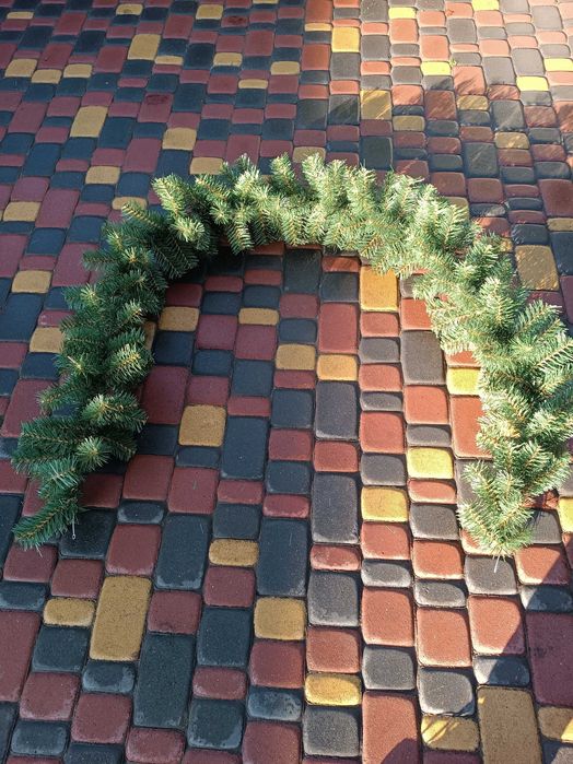 Новорічна прикраса! Декор хвоя! Гірлянда хвойна!