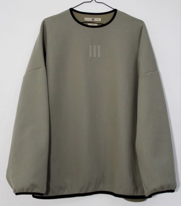 adidas fear of god athletics suede fleece sweatshirt оригинал