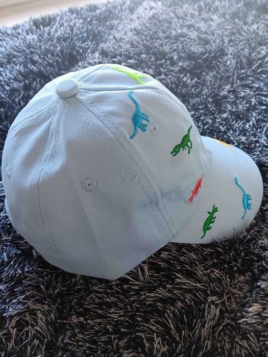 Boné para criança dinossauros azul, preto ou rosa
