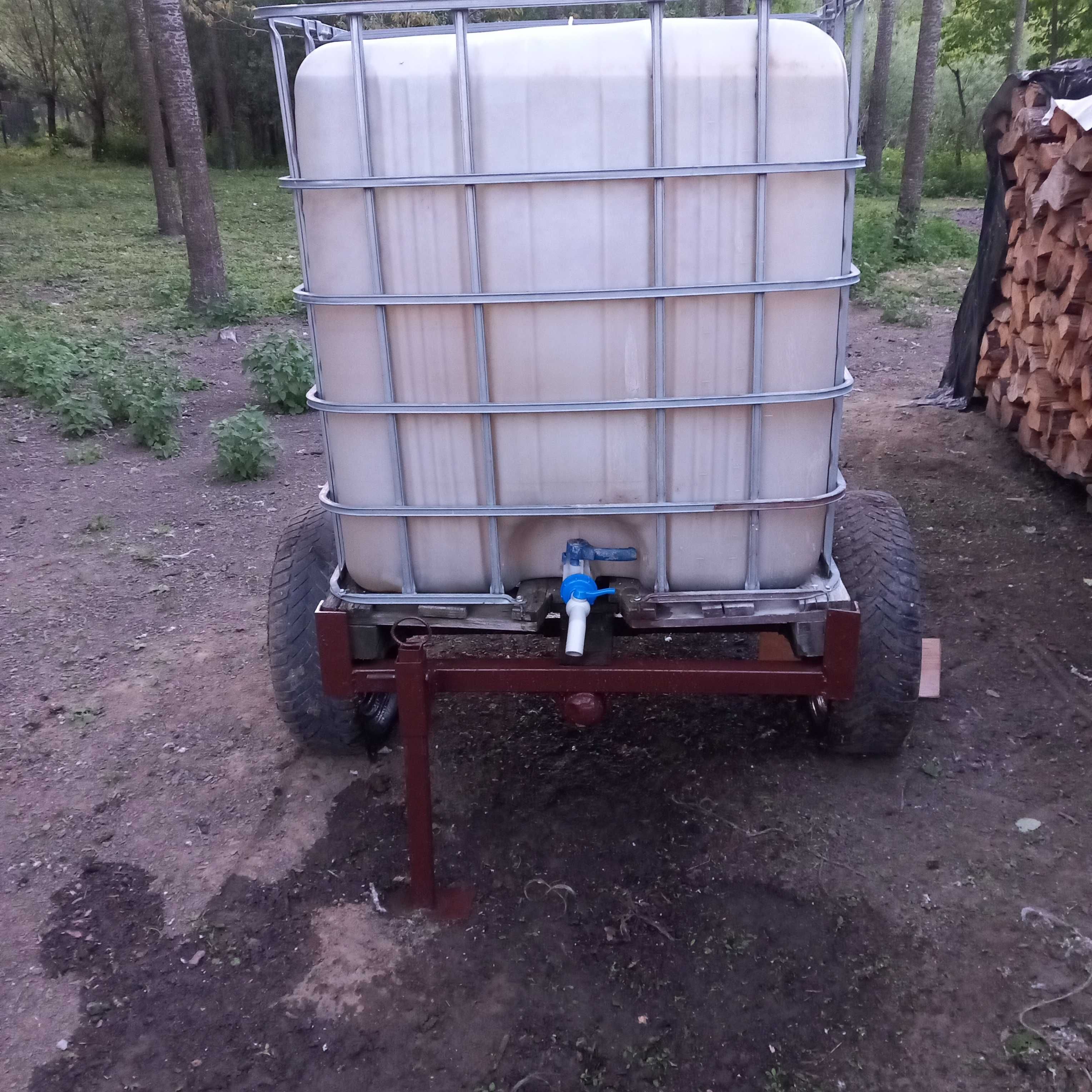 Mauzer 1000l wózek przyczepka
