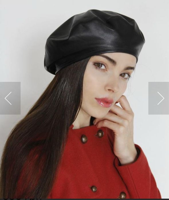 берет із еко-шкіри