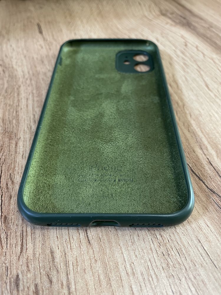 Чехол Silicone Case iPhone 11 (FullCamera закрытый низ и камера айфон)