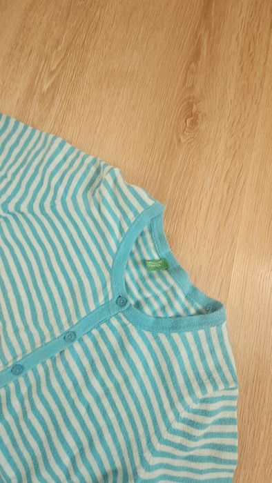 Sweter kardigan benetton dziewczynka 128