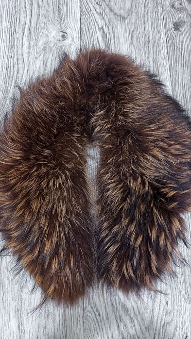 Шикарный мех енота воротник