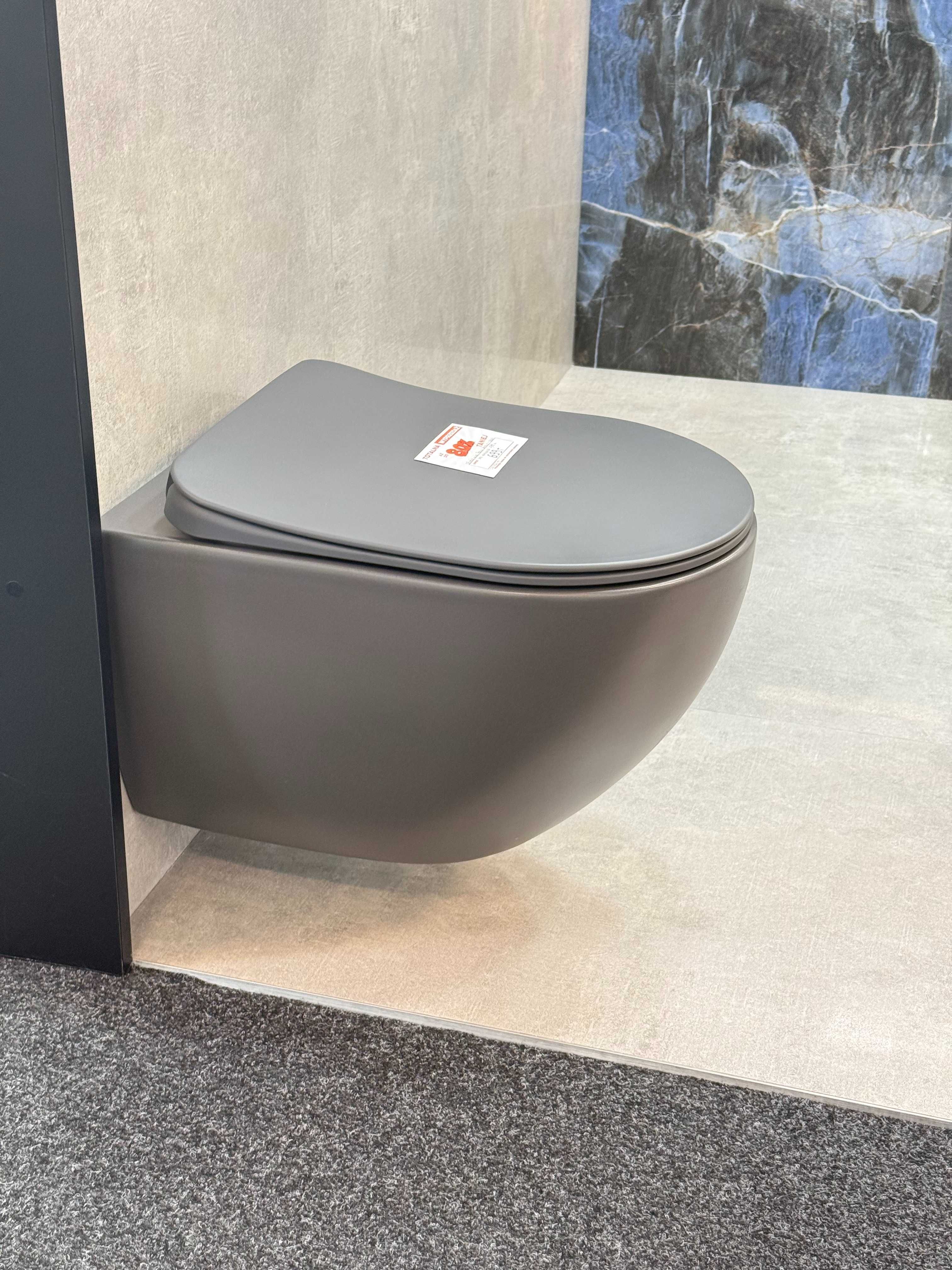 Deante misa WC Peonia z deską wolnoopadającą antracyt