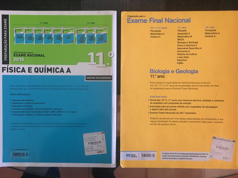 Livros - Preparação para exame - 11.º Ano