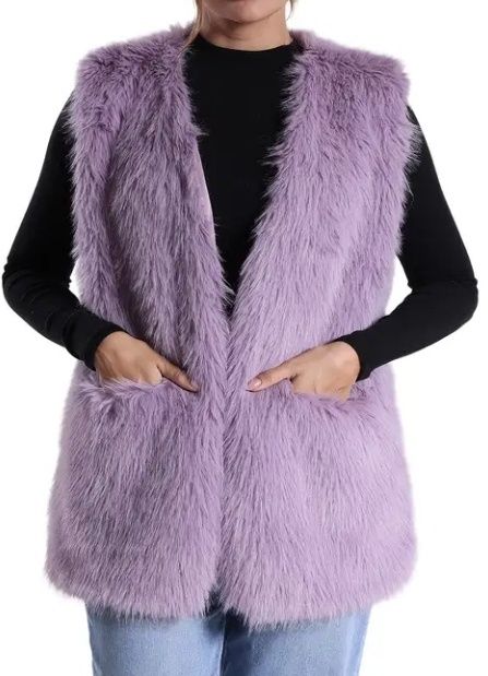 Kamizelka damska brudny fiolet rozmiar 40/42