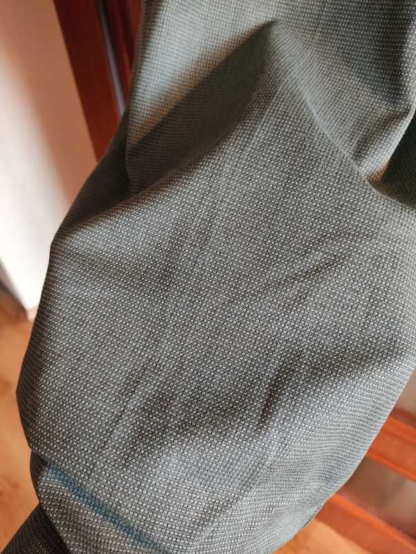 Materiałowe spodnie w drobną kratkę plus size Next