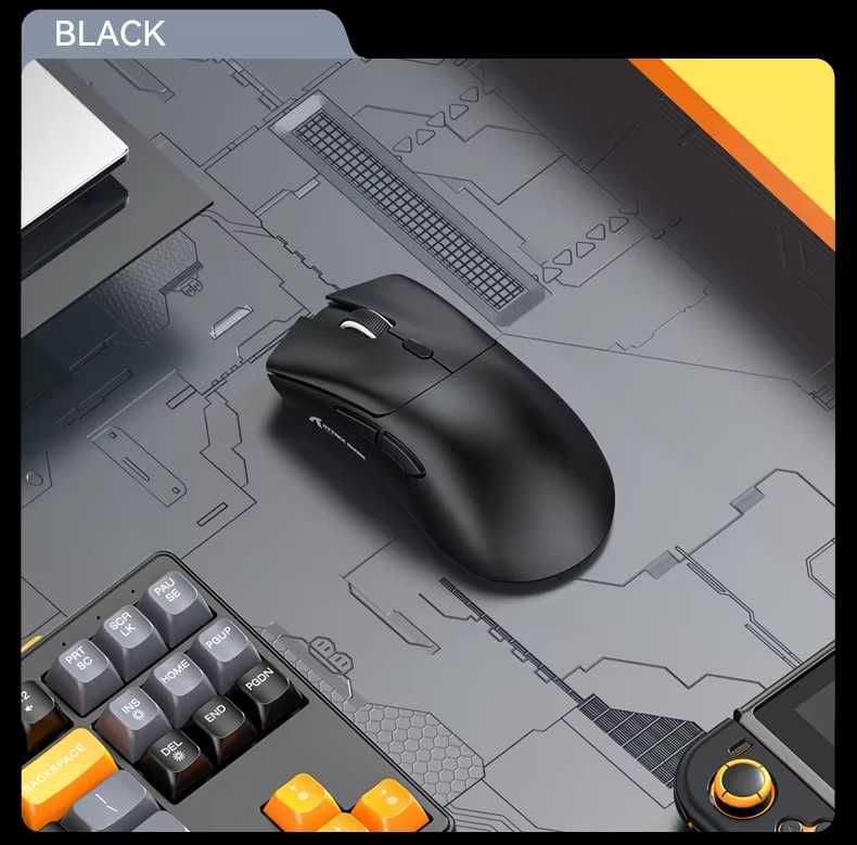 Игровая мышь Attack Shark R1 PAW3311 PixArt 18000DPI BT5.2 Black