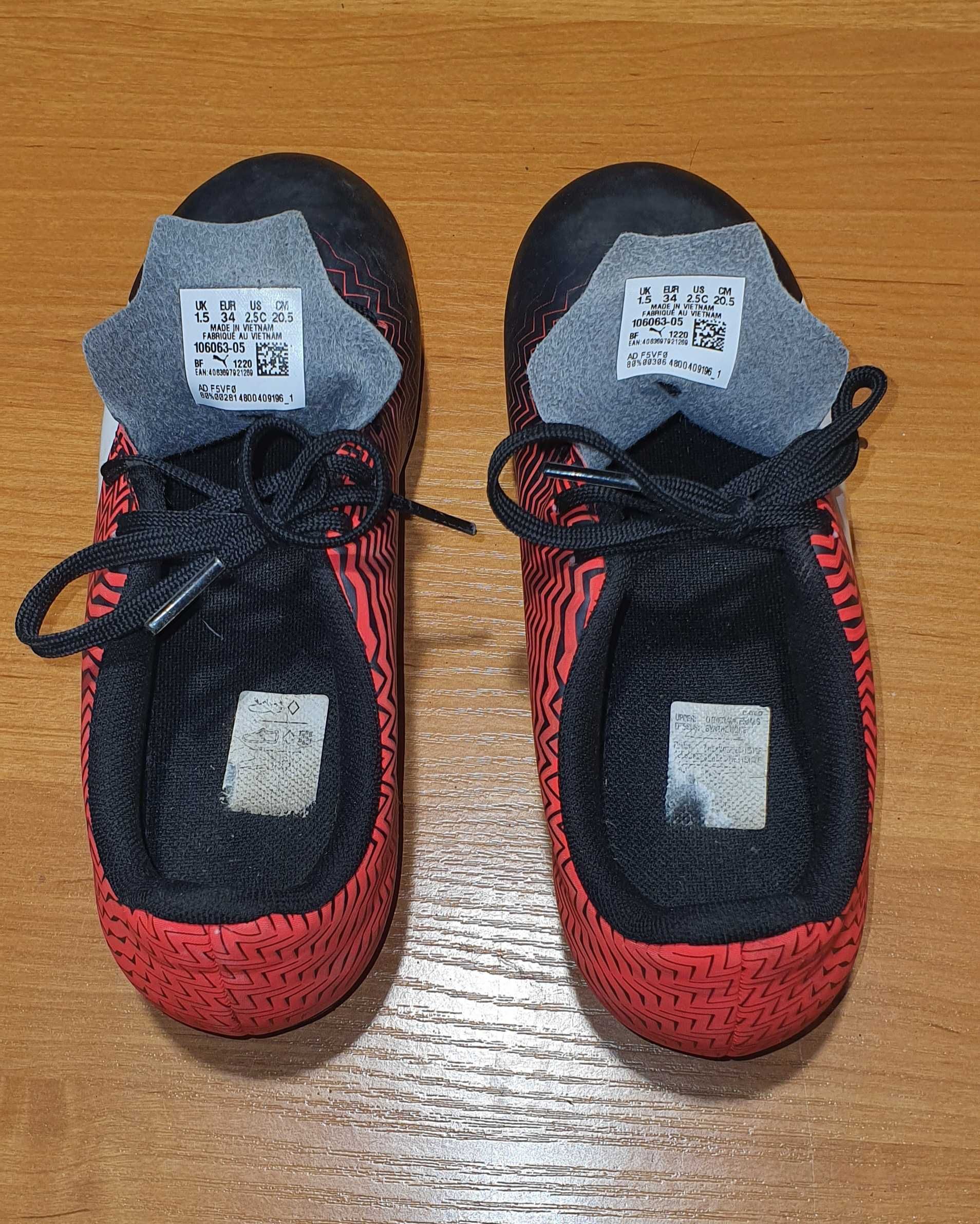 Korki, lanki, unisex, PUMA Rapido II FG Jr, stan BDB, r. 34/20.5 cm