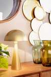 Nowoczesna lampa stołowa złota metalowa ORO Ø22xH36,5cm Bizzotto