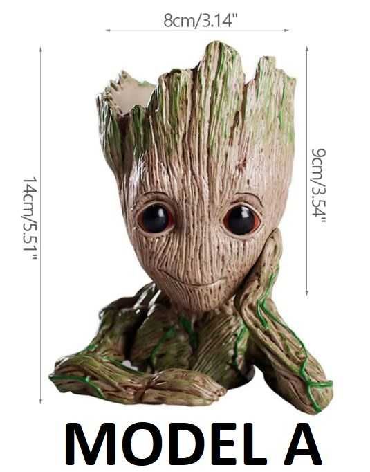 Zestaw Doniczka - przybornik Groot (Zestaw  z 3 sztuk)