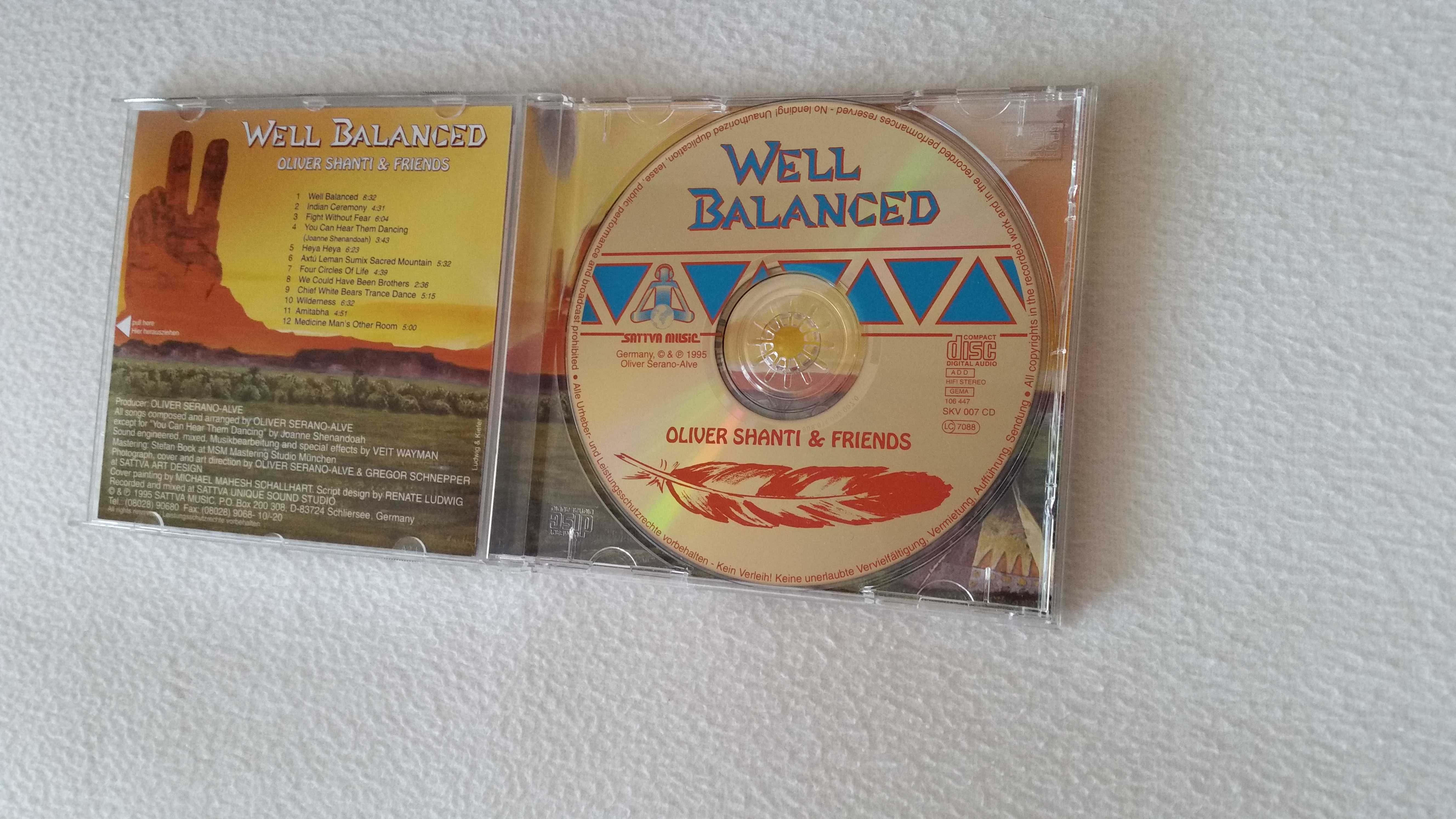 OLIVER SHANTI & FRIENDS - Well Balanced (1995 Sattva Music) CD
