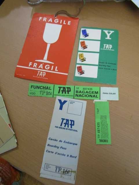 TAP AIR Portugal conjunto itens vintage