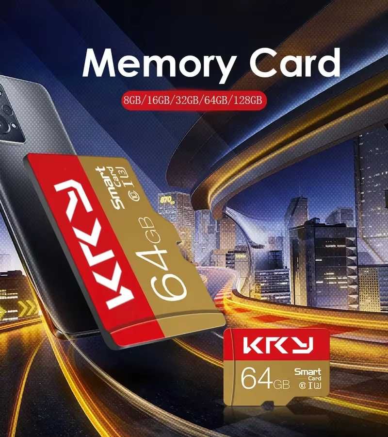 Karta pamięci Micro KRY SD 64GB U3 C10 + adapter