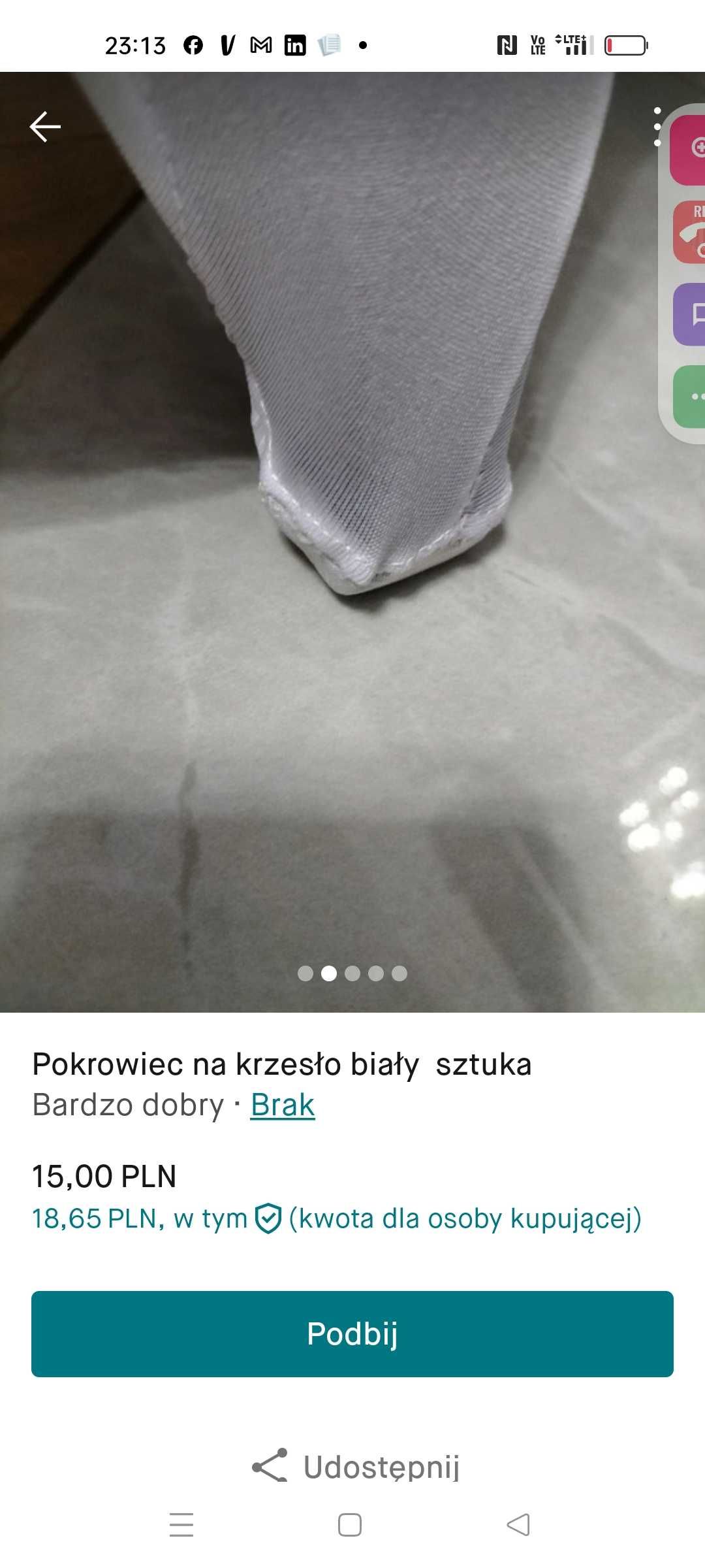 Pokrowiec na krzesło