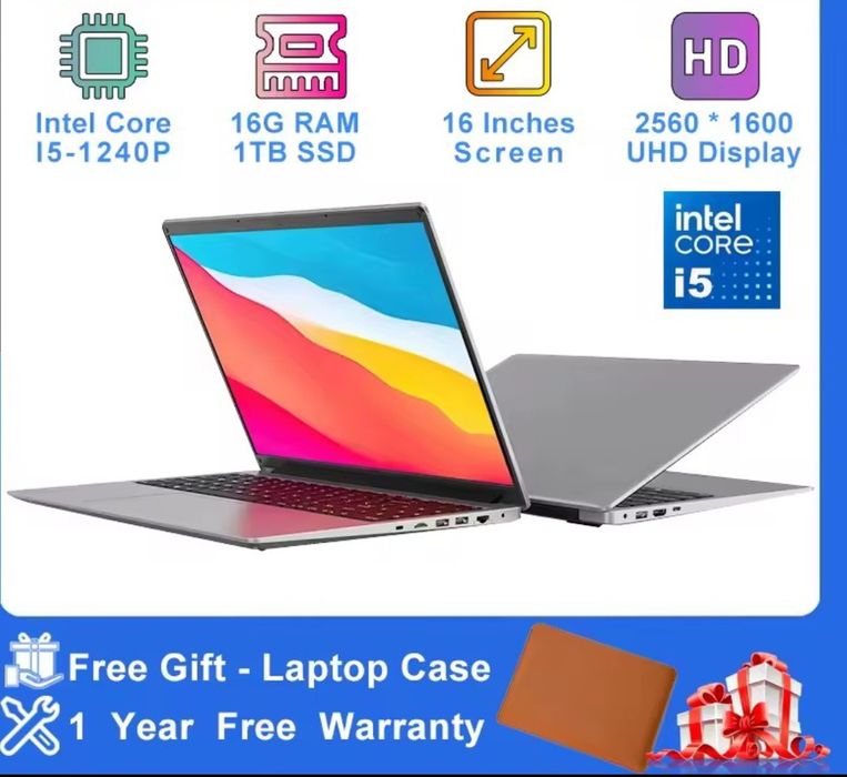 Новый ноутбук Lenovo leobook 16s i5 1240p, 16gb, 512gb + подарки