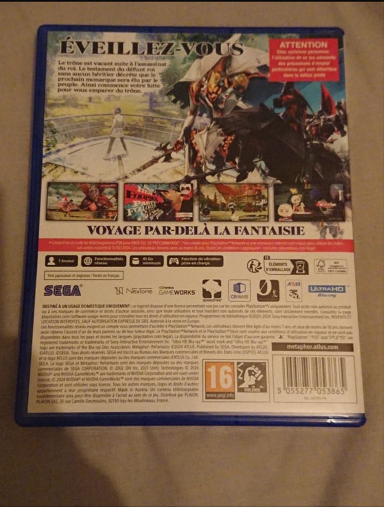 Metaphor Refantazio PS5