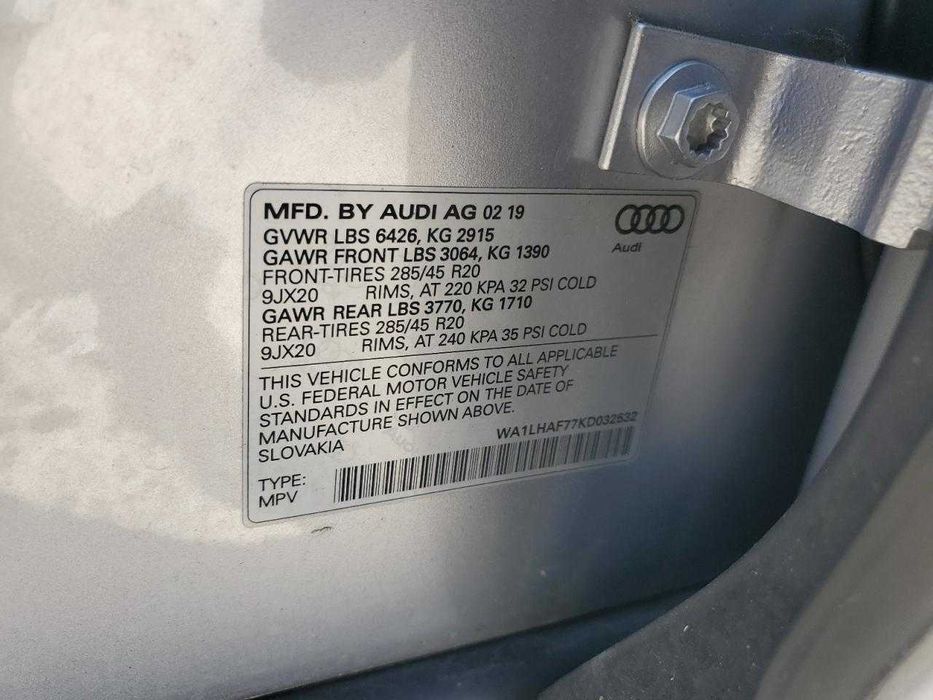 2019 Audi Q7 Premium PLUS