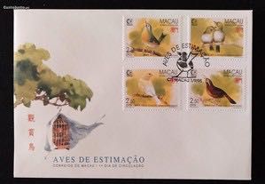 FDC - envelope do 1. dia - Aves de Estimação - Macau - 1995