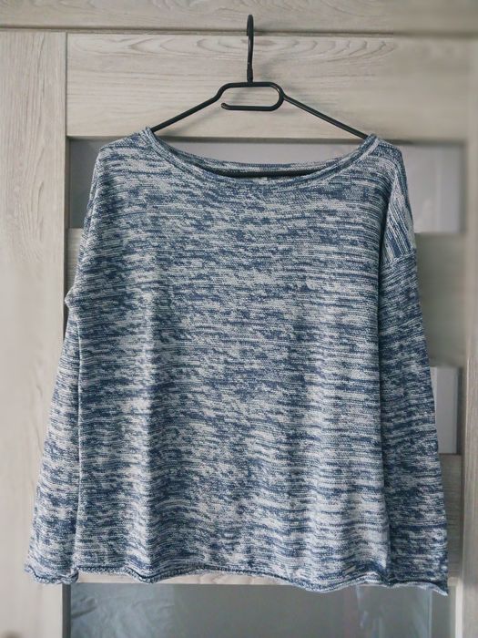 Swetr melanż dekolt w łódkę s/m