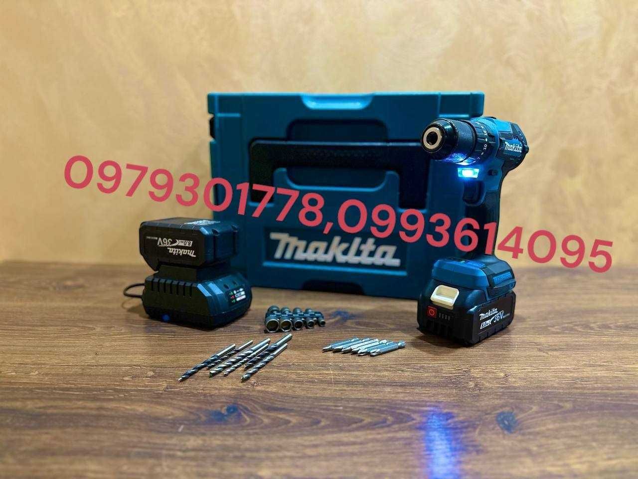 Акумуляторний Шуруповерт Makita DHP453 Бесщеточный + Удар 36V-8Ah