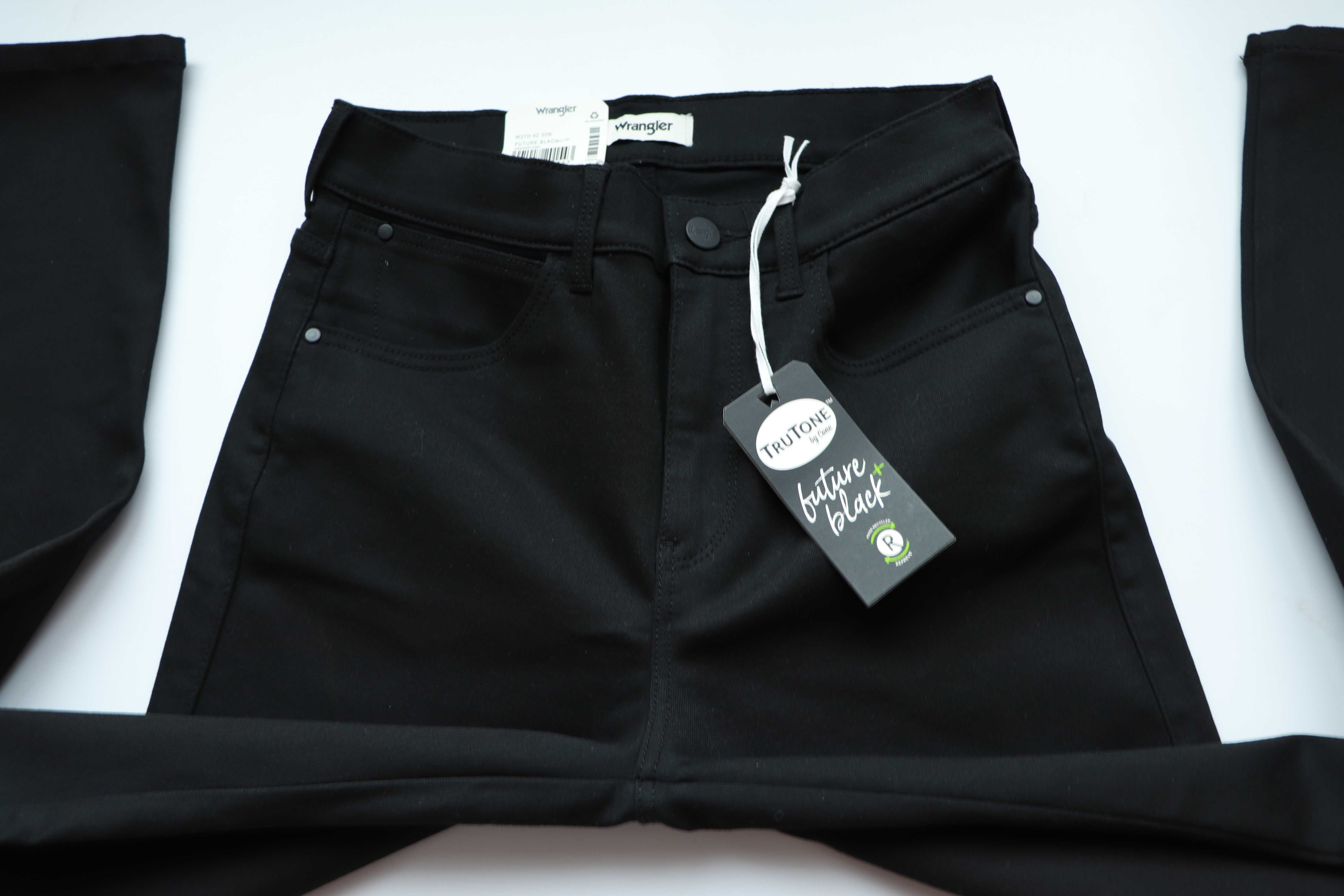 WRANGLER HIGH SKINNY 630 W28 L30 damskie spodnie jeansy nowe czarne