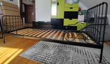 łóżko rosnące dla dziecka łóżeczko czarne 130 - 200cm Ikea