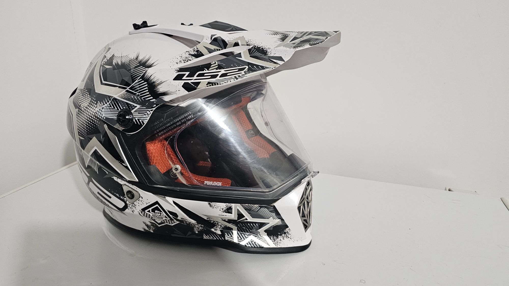 Kask LS2 mx 436 rozmir L Pioneer pinlock antifog słuchawki mikrofon na