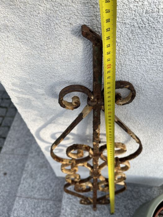 rozeta kuta balustrada element ogrodzenia secesja