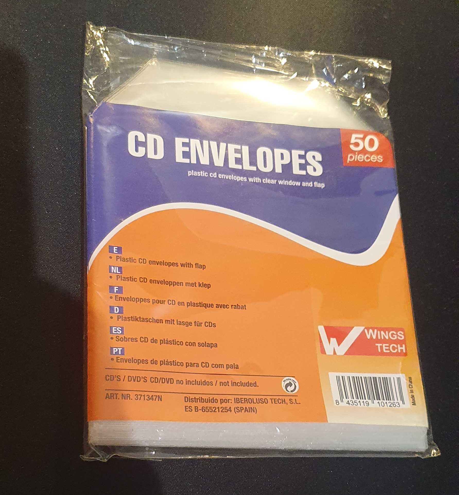 Lote de CDs e DVDs virgens