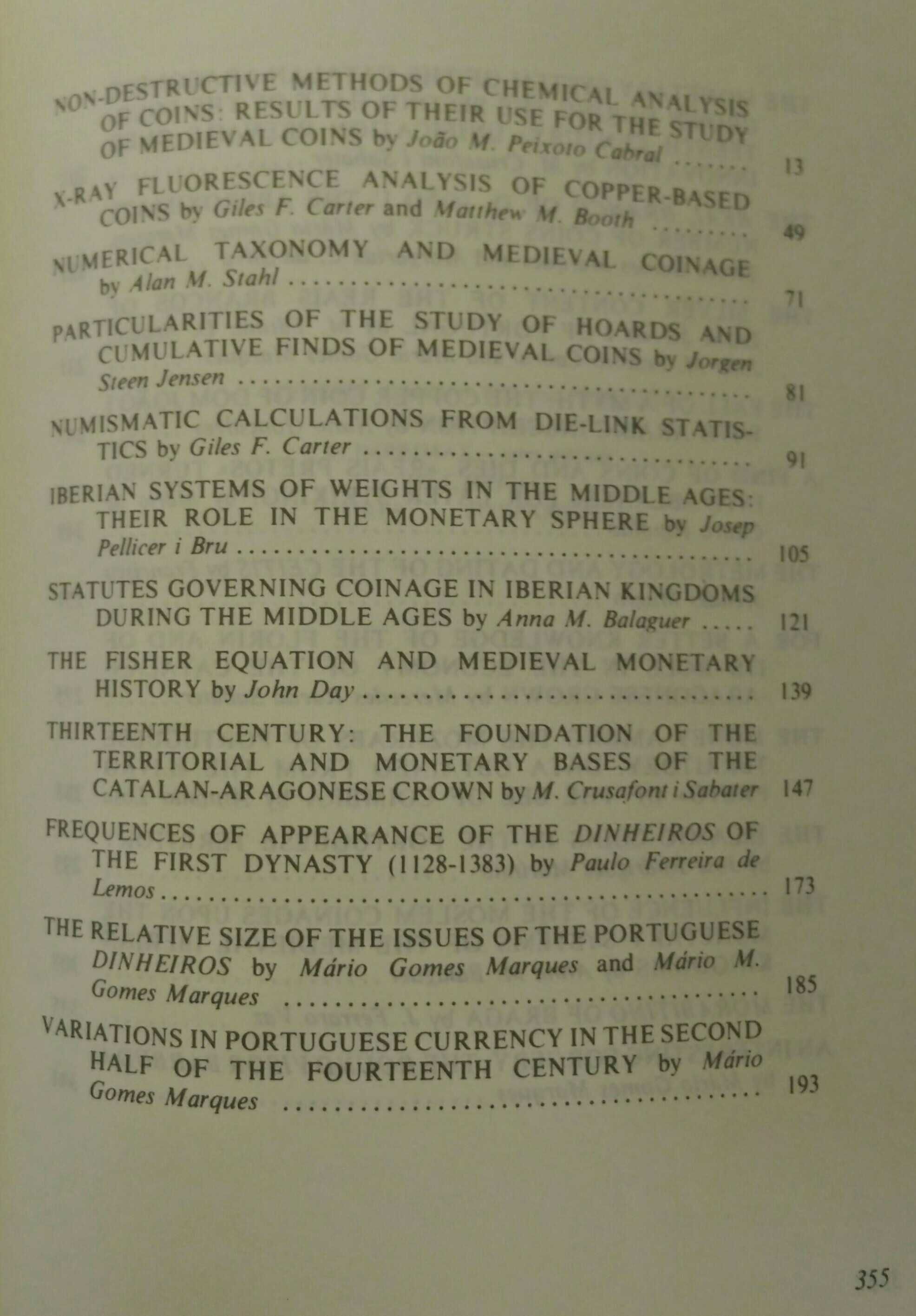 Problems of Medieval Coinage in the Iberian Area, Mário Gomes Marques