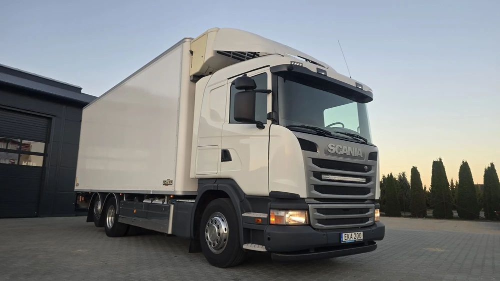 Scania G450 Euro 6 6x2 chłodnia izoterma 18 palet super stan odwierty kurierka! świeży import!  super stan, bardzo ładna
